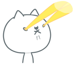 White cat Purupuru! sticker #6423943