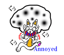 Cat of the afro hair sticker #6424090