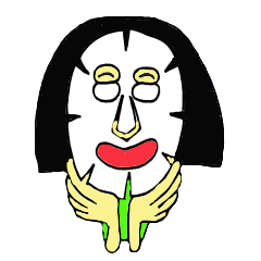 Sticker of face pack love girls and boys