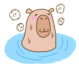 Capybara paradise sticker #6424939