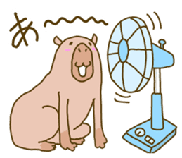 Capybara paradise sticker #6424940