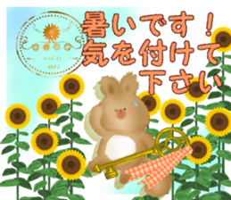 Honwari squirrel and key sticker #6425333