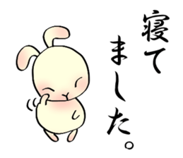 The wabi and sabi rabbit3 sticker #6425610