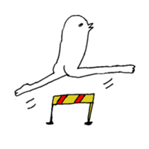 human bird2 sticker #6426110