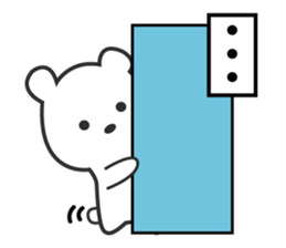 polar bear in Japan sticker #6427109