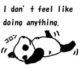 Giant panda say Tatemae(Ver.English) sticker #6428244