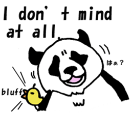 Giant panda say Tatemae(Ver.English) sticker #6428251