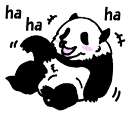 Giant panda say Tatemae(Ver.English) sticker #6428256