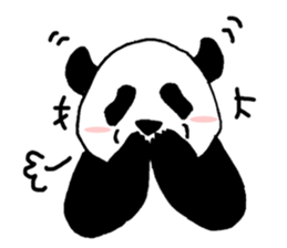 Giant panda say Tatemae(Ver.English) sticker #6428260