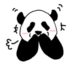 Giant panda say Tatemae(Ver.English) sticker #6428260