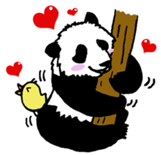 Giant panda say Tatemae(Ver.English) sticker #6428261