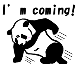 Giant panda say Tatemae(Ver.English) sticker #6428270