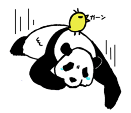 Giant panda say Tatemae(Ver.English) sticker #6428275