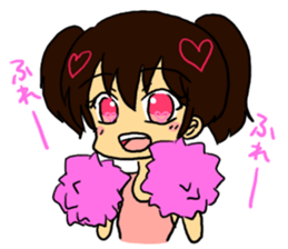 It is a girl with the heart in eyes sticker #6428713