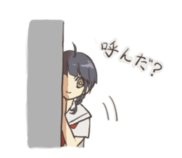 french braid and short hair sticker #6429284