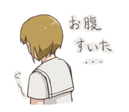 french braid and short hair sticker #6429292