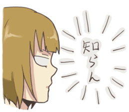 french braid and short hair sticker #6429299