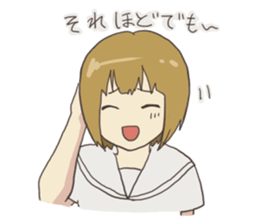 french braid and short hair sticker #6429310