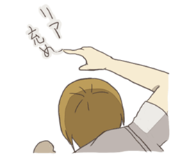 french braid and short hair sticker #6429316