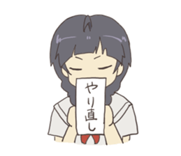 french braid and short hair sticker #6429318