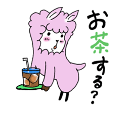 Love you alpaca sticker #6429405