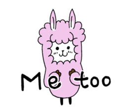 Love you alpaca sticker #6429407