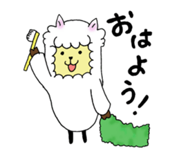 Love you alpaca sticker #6429408