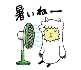 Love you alpaca sticker #6429411