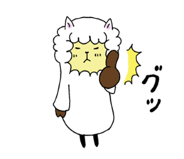 Love you alpaca sticker #6429422