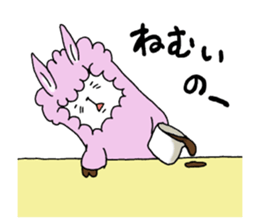 Love you alpaca sticker #6429425