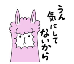 Love you alpaca sticker #6429428