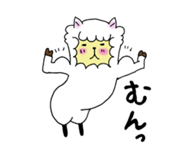 Love you alpaca sticker #6429433