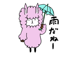 Love you alpaca sticker #6429434