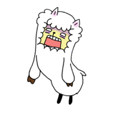 Love you alpaca sticker #6429435