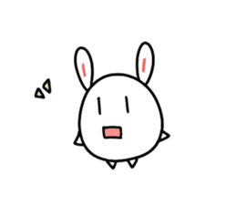 Round rabbit and mouse sticker #6429440