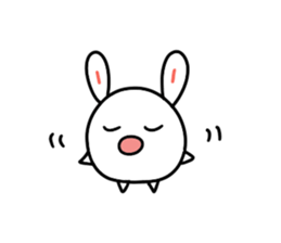 Round rabbit and mouse sticker #6429441