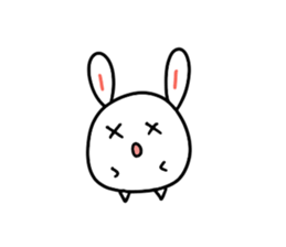 Round rabbit and mouse sticker #6429442