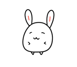 Round rabbit and mouse sticker #6429445