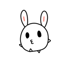 Round rabbit and mouse sticker #6429446