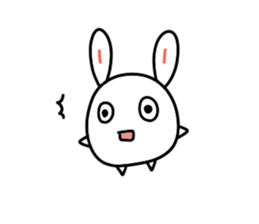 Round rabbit and mouse sticker #6429447