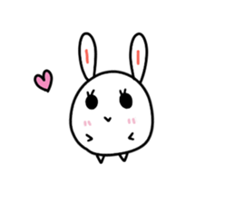 Round rabbit and mouse sticker #6429450