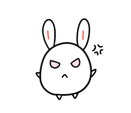 Round rabbit and mouse sticker #6429451