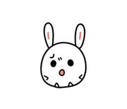 Round rabbit and mouse sticker #6429453