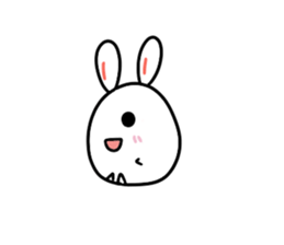 Round rabbit and mouse sticker #6429456