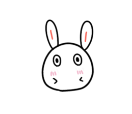 Round rabbit and mouse sticker #6429458