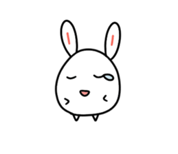 Round rabbit and mouse sticker #6429459