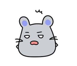 Round rabbit and mouse sticker #6429460