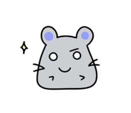 Round rabbit and mouse sticker #6429462