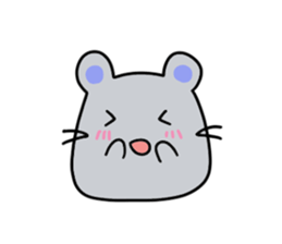 Round rabbit and mouse sticker #6429464