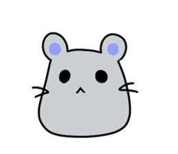 Round rabbit and mouse sticker #6429467